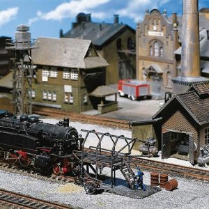 120139 Faller Kompressorhaus, Rohrblasgerüs