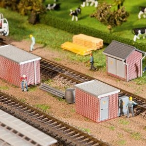 120239 Faller 3 Trafostationen Backstein