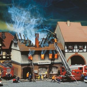 130429 Faller Brandruine Gasthaus Zur Sonne