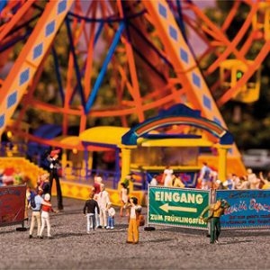 140358 Faller Kirmes-Absperrzäune und -Schi