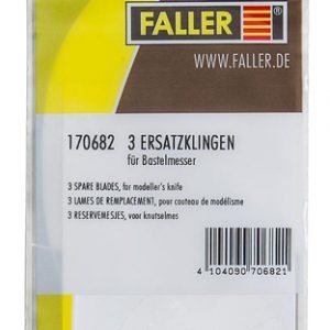 170682 Faller 3 Ersatzklingen für Bastelmes
