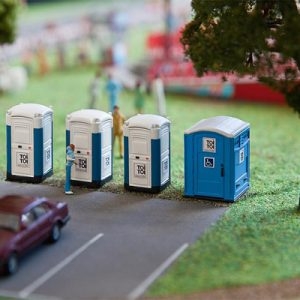 180543 Faller Mobile Toilettenkabinen TOI T