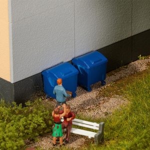 180914 Faller 2 Blaue Mülltonnen
