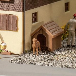 180939 Faller Hundehütte mit Hund