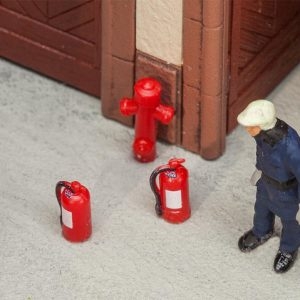 180950 Faller 6 Feuerlöscher und 2 Hydrante