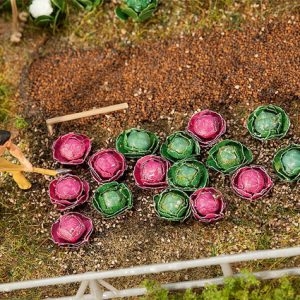 181263 Faller 10 Weiß- und 10 Rotkohlköpfe