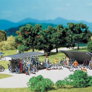 272535 Faller 2 Fahrradständer mit Fahrräde