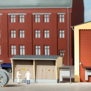 11427 Auhagen HO Trafostation mit Zubehör