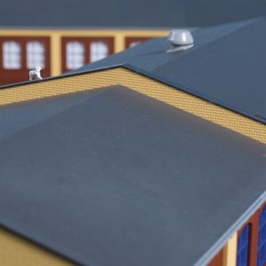 80419 Auhagen HO Brandschutzmauern gelb