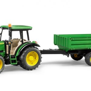 2108 Bruder John Deere 5115M + Bordwandanhänger