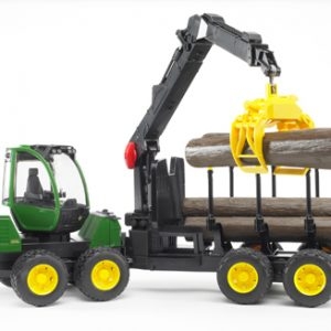 2133 Bruder John Deere 1210E Rückezug m. Greifer
