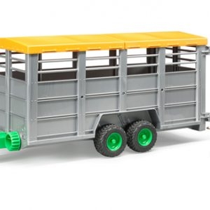 2227 Bruder Viehtransportanhänger inkl. 1 Kuh