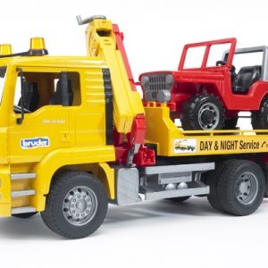 2750 Bruder MAN TGA Abschlepp-LKW mit Geländewagen