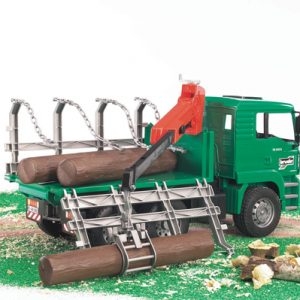 2769 Bruder MAN TGA Holztransport-LKW mit Ladekran