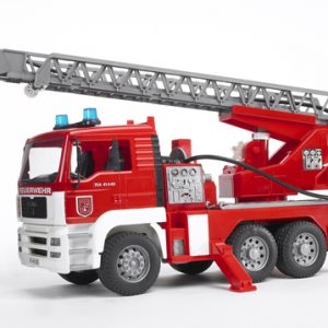 2771 Bruder MAN TGA Feuerwehr m. Drehl.+L&S+Wasserp.