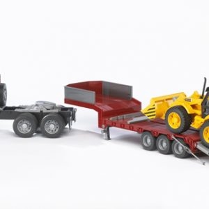 2813 Bruder MACK Granite LKW , Tieflader +Bagger