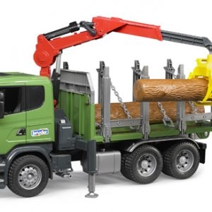 3524 Bruder SCANIA R-Serie Holztransport LKW,Ladekr.