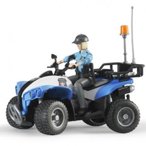 63010 Bruder Polizei Quad mit Polizist und Ausst.