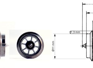 6562 Fleischmann SPEICHEN-TAUSCHRADSATZ