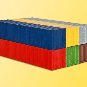 10922 Kibri H0 40-Fuß-Container, 6 Stück