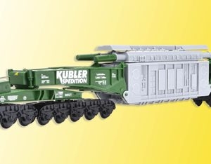 16500 Kibri H0 Schienentiefladewagen MAN Uaai 687.9 mit Transformator Spedition KÜBLER
