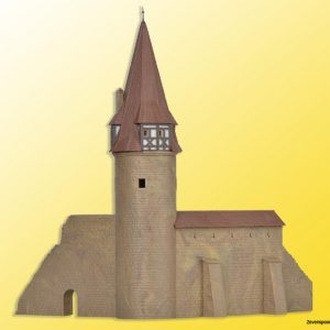 37109 Kibri N Rundturm mit Mauer in Marktbreit
