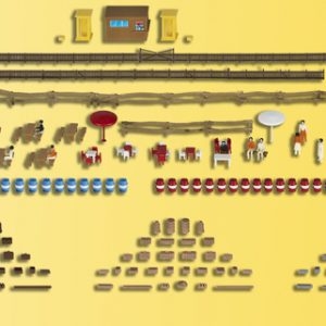 37490 Kibri N Deko-Set universal **Auslauf**
