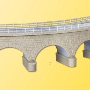 37661 Kibri N/Z Regnitz-Brücke mit Eisbrecherpfeilern, gebogen, eingleisig