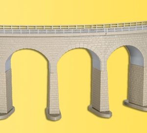 37665 Kibri N/Z Albula-Viadukt mit Eisbrecherfundamenten, gebogen, eingleisig