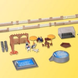 38100 Kibri H0 Deko-Set Rund ums Haus