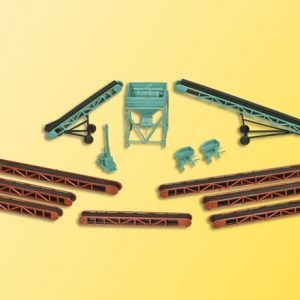 38606 Kibri H0 Deko-Set Förderbänder und Schüttsilo
