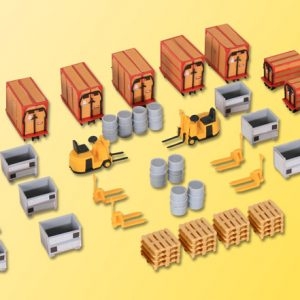 38647 Kibri H0 Deko-Set Kleincontainer und Ladegut