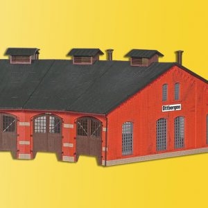 39452 Kibri H0 Ringlokschuppen Ottbergen, dreiständig