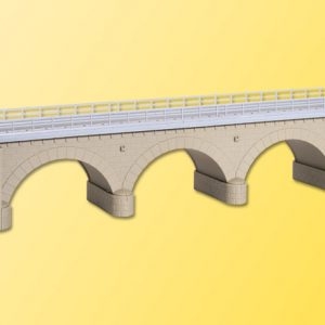 39721 Kibri H0 Steinbogenbrücke mit Eisbrecherpfeilern gerade, eingleisig