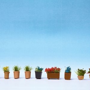 14031 Noch Blumen in Blumentöpfen 9 Blumentöpfe