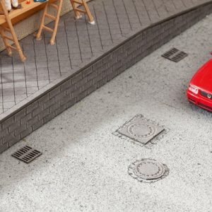 14218 Noch Kanaldeckel und Gullys 25 Stück