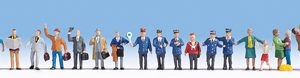 16041 Noch Mega-Spar-Set Auf dem Bahnhof 30 Figuren