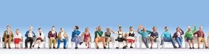 16045 Noch Mega-Spar-Set Sitzende 30 Figuren, ohne Bänke
