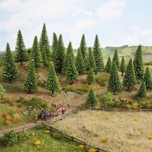 26827 Noch Modellfichten, extra-hoch10 Stück, 16 - 19 cm hoch