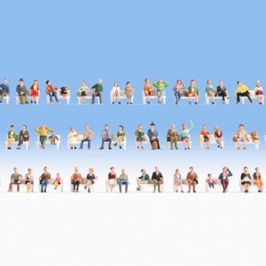 37071 Noch Mega-Spar-Set Sitzende 60 Figuren, ohne Bänke