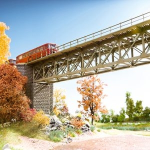 67020 Noch Stahlbrückemit Brückenköpfen