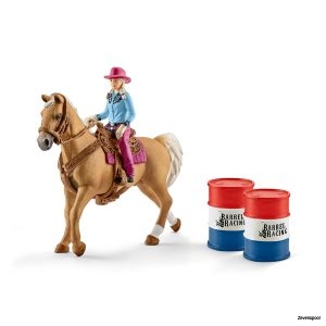 41417 Schleich Barrel racing mit Cowgirl
