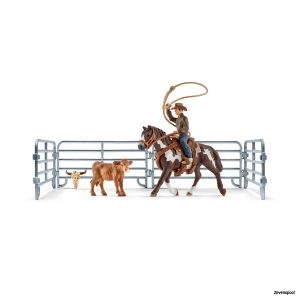 41418 Schleich Team roping mit Cowboy