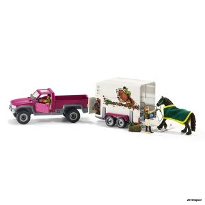 42346 Schleich Pickup met paardentrailer
