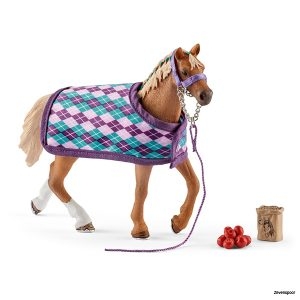 42360 Schleich Englisches Vollblut mit Decke