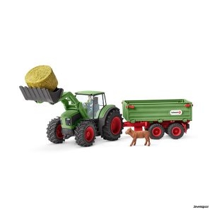 42379 Schleich Traktor mit Anhänger