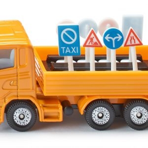 1322 SIKU LKW mit Verkehrszeichen, sortiert