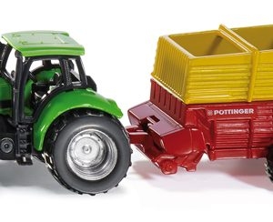 1676 Siku Traktor mit Pöttinger Ladewagen