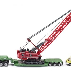 1834 SIKU Schwertransport m. Seilbagger