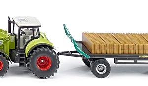 1946 SIKU Traktor mit Quaderballengreifer+Anh